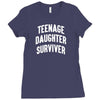Teenage Daughter Surviver Ladies Fitted T-Shirt