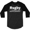 rugby a hooligans game 3/4 Sleeve Shirt