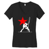 he clash inspired long sleeve Women's V-Neck T-Shirt