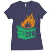 2016 dumpster fire Ladies Fitted T-Shirt