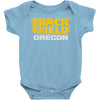 track and field oregon Baby Onesie