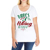 Daddy Hiking Buddy Mountains Ladies Curvy T-Shirt