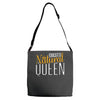 educated natural queen1 Adjustable Strap Totes