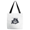 big shark little fish Tote Bags