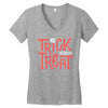 trick or treat Women's V-Neck T-Shirt
