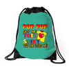 pop pop got this shirt Drawstring Bags