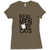 real men love cat Ladies Fitted T-Shirt