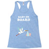 Baby On Board with Stork Racerback Tank