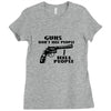 guns don't kill people, i kill people t shirt Ladies Fitted T-Shirt