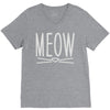 meow cute cat face V-Neck Tee