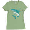 polygon shark Ladies Fitted T-Shirt