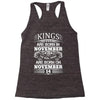 Real Kings Are Born On November 14 Racerback Tank