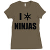 i heart ninjas Ladies Fitted T-Shirt