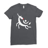 flying rudolph Ladies Fitted T-Shirt