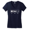 v1 eat sleep code Women's V-Neck T-Shirt