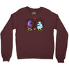 eggplant wizard and king hippo Crewneck Sweatshirt