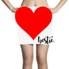 Besties Heart Family Matching Mini Skirts