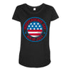 usa fourth of july Maternity Scoop Neck T-shirt