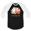 i give zero fox 3/4 Sleeve Shirt