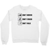 Don't drown crash walk Tee Swim Bike Run Triathle Crewneck Sweatshirt