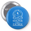 Golfer Father Pin-back button