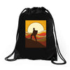 mountain hiker Drawstring Bags
