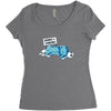 beware of cerberus Women's Triblend Scoop T-shirt