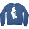 sax player lady face optical illusion Crewneck Sweatshirt