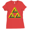 triforce illusion zelda Ladies Fitted T-Shirt