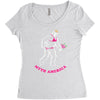myth america Women's Triblend Scoop T-shirt