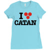 i love board games! Ladies Fitted T-Shirt