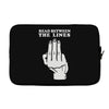 read between the lines Laptop sleeve