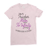 I Love My Trucker To The Moon And Back To Infinity And Beyond Forever Ladies Fitted T-Shirt