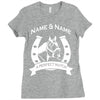 personalised pony horse and rider Ladies Fitted T-Shirt