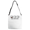 need caffeine Adjustable Strap Totes