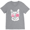 cat usa V-Neck Tee