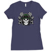 skull racer Ladies Fitted T-Shirt