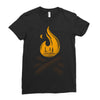camp &amp; bonfire Ladies Fitted T-Shirt