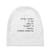 intelligence is the ability to adapt to change Baby Beanies