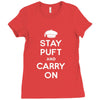stay puft and carry on Ladies Fitted T-Shirt