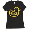 duck quack Ladies Fitted T-Shirt
