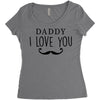 daddy i love you Women's Triblend Scoop T-shirt