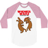wiener wars dachshund dogs 3/4 Sleeve Shirt