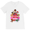 paw patrol birthday girl grandpa V-Neck Tee