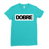 Dobre Black/White Ladies Fitted T-Shirt
