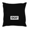 idgaf Dua Lipa Throw Pillow