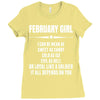 Super February Girl Ladies Fitted T-Shirt
