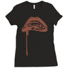 vampire lips Ladies Fitted T-Shirt