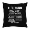 Electrician Throw Pillow