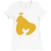 king gorilla Ladies Fitted T-Shirt